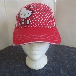 2011 Sanrio's Hello Kitty Red Baseball Hat -One Size Fits Most.